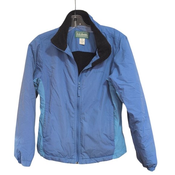 L.L. Bean Jacket in a Navy Blue Full Zip Up with Sleeve Insulation Zip up Pocket - Picture 1 of 6